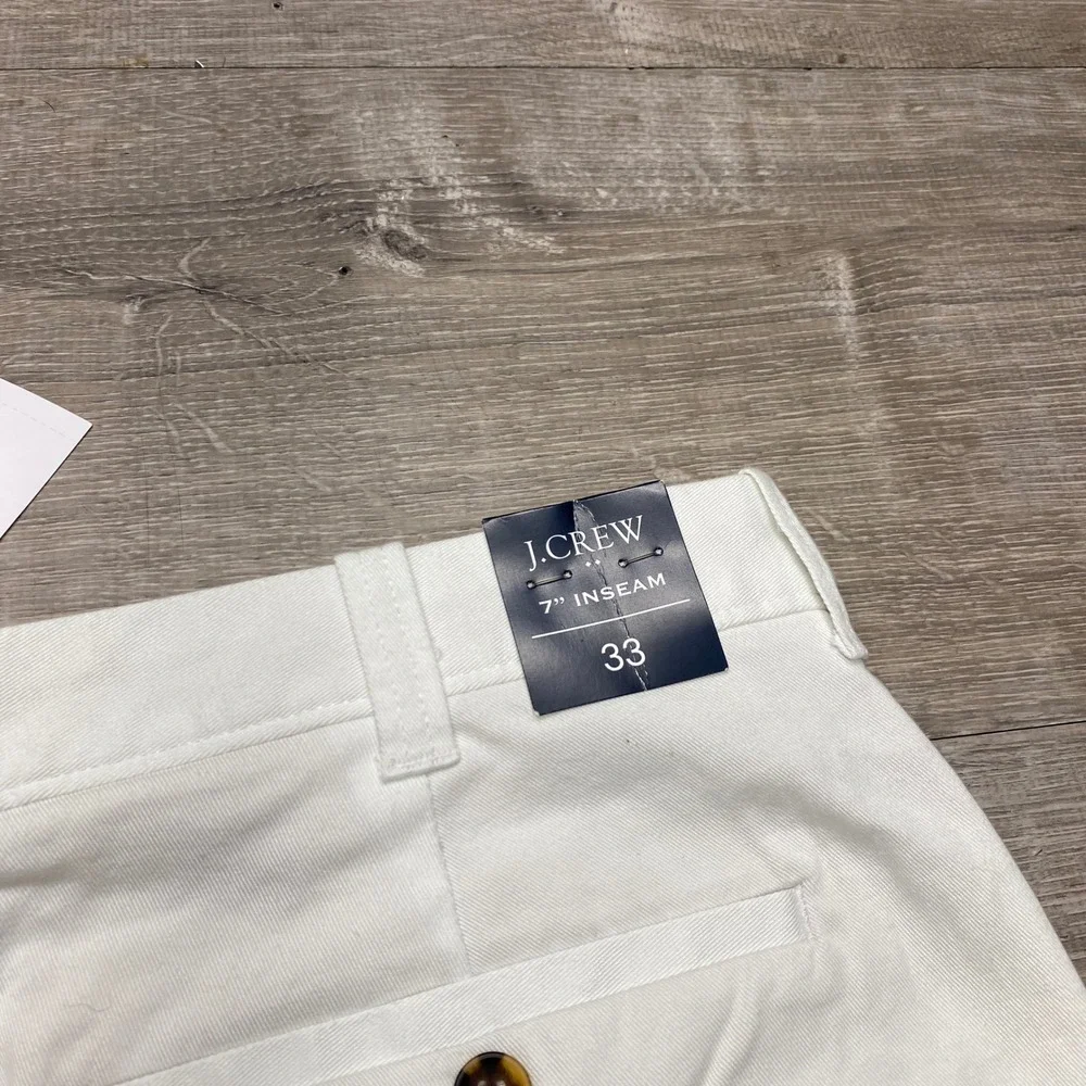 J.Crew Chino Shorts Mens 33 White 7